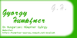 gyorgy humpfner business card